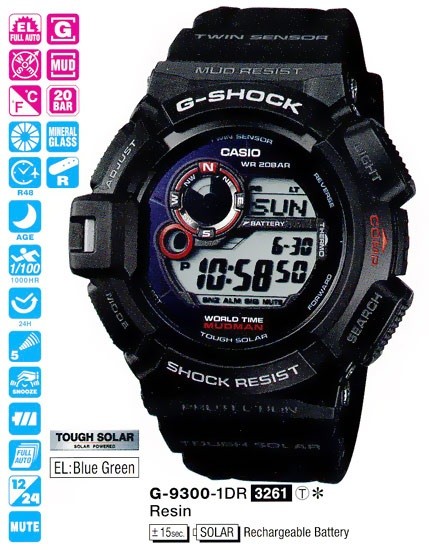 Наручные часы Casio G-9300-1