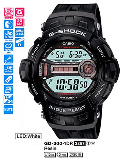 Наручные часы Casio GD-200-1