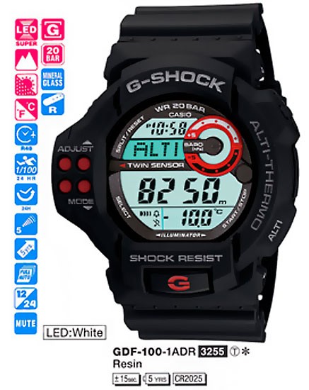 Наручные часы Casio GDF-100-1A