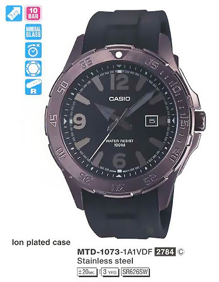 Ceas de mână Casio MTD-1073-1A1