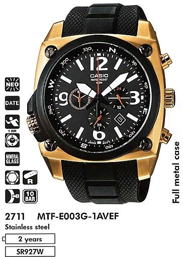 Наручные часы Casio MTF-E003G-1A