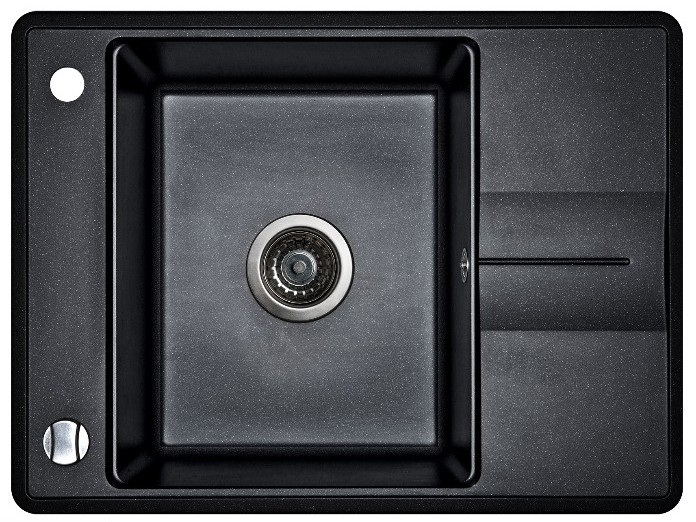 Chiuvetă de bucătărie Aquasanita Helika Bella SQB102 Black metallic