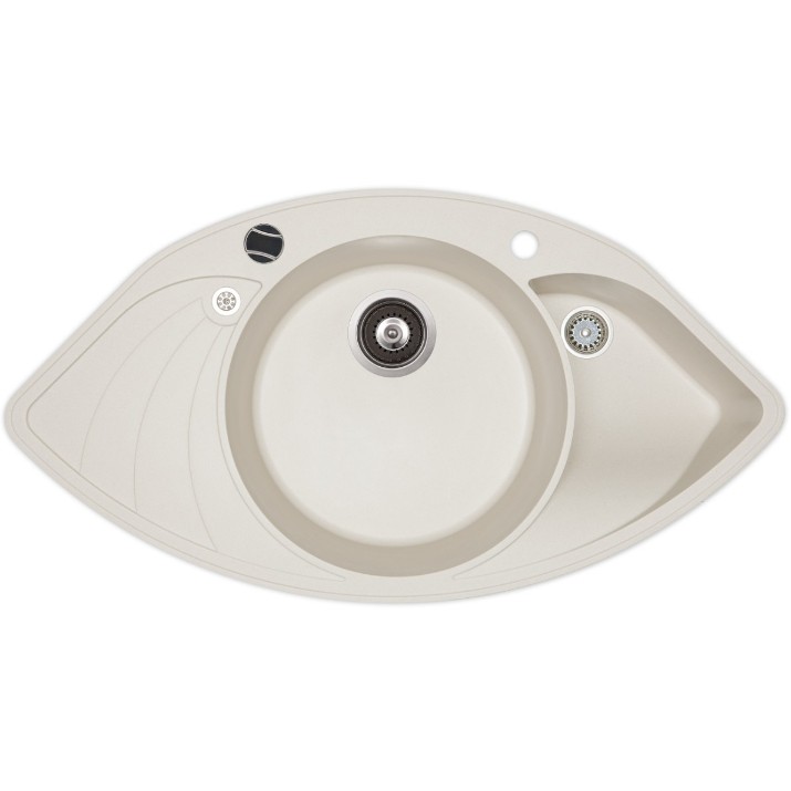 Chiuvetă de bucătărie Aquasanita Helika Papillon SCP151 Alba