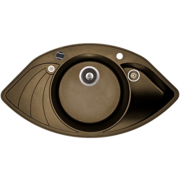 Chiuvetă de bucătărie Aquasanita Papillon SCP151 Brass