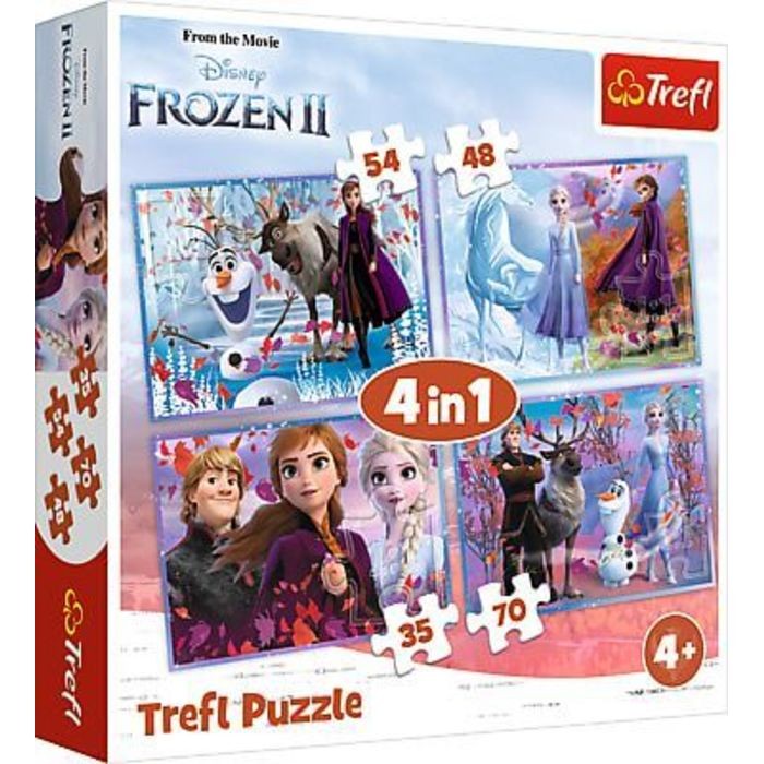 Пазл Trefl 4in1 Frozen (34323)