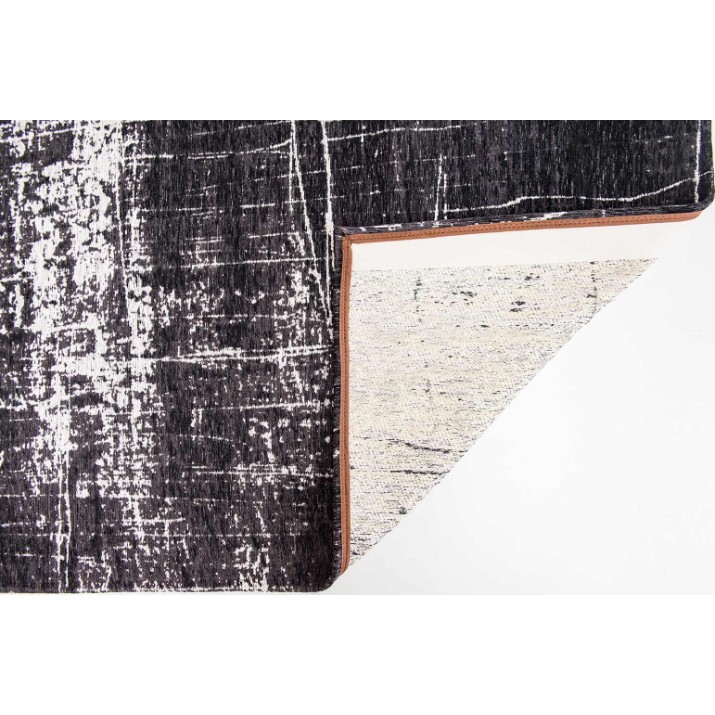 Covor Louis de Poortere Mad Men 8655 White on black 2.00x2.80m