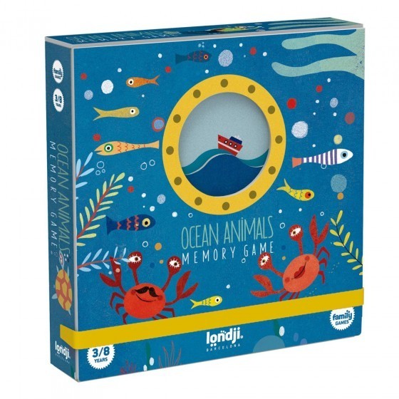 Joc educativ de masa Londji Ocean Animals Memo (DI006)