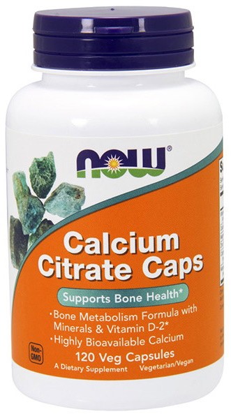 Vitamine NOW Calcium Citrate 120cap