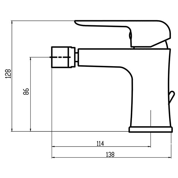 Baterie pentru bideu Ferro Tina 38011.1 