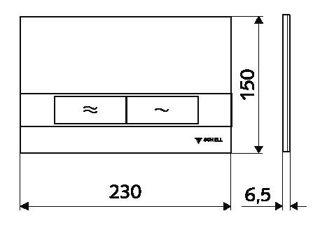 Placă de comandă Schell Montus Board Chrome (031206499)