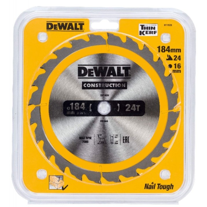Disc de tăiere Dewalt DT1939 24T