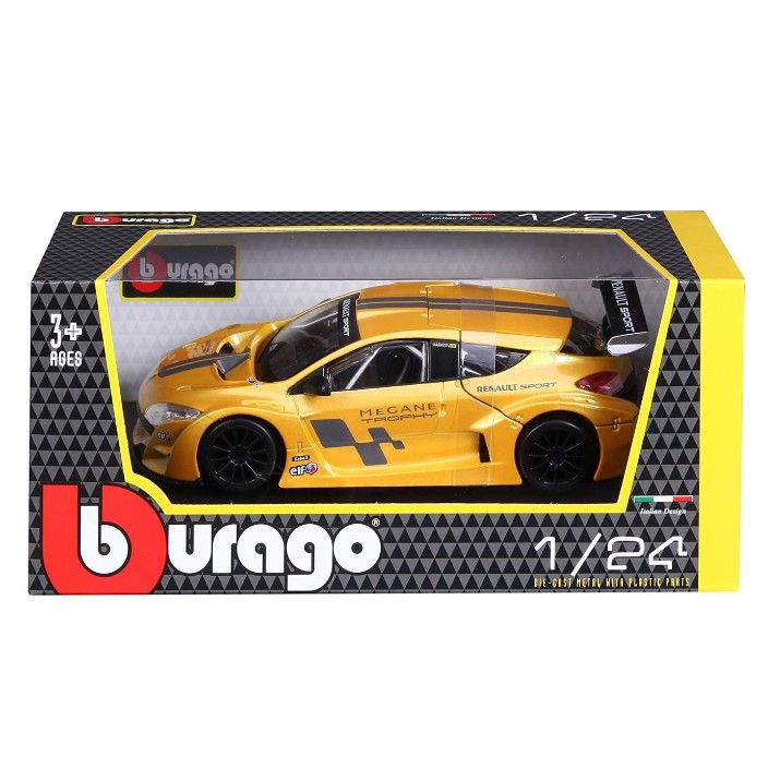 Машина Bburago 1:24 Renault Megane Trophy (18-22115) Metallic Yellow 