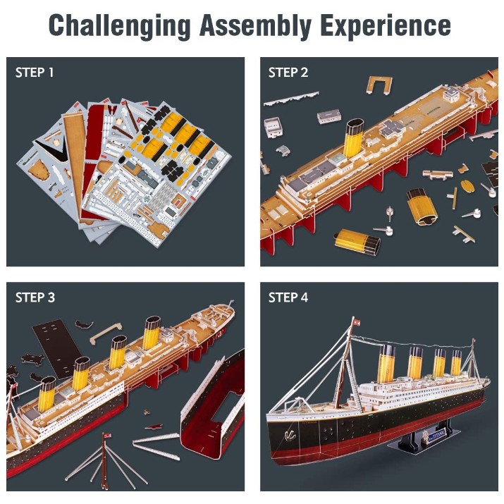 3D пазл CubicFun Titanic Led (L521h)