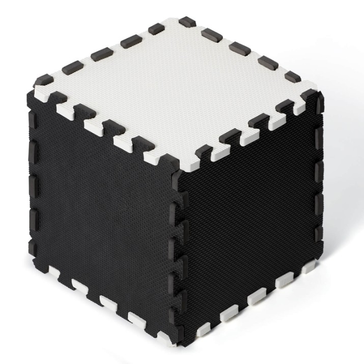 Коврик-пазл Kinderkraft Luno Black/White