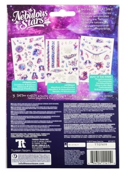 Тату Nebulous Stars Temporary Tattoos (11410)