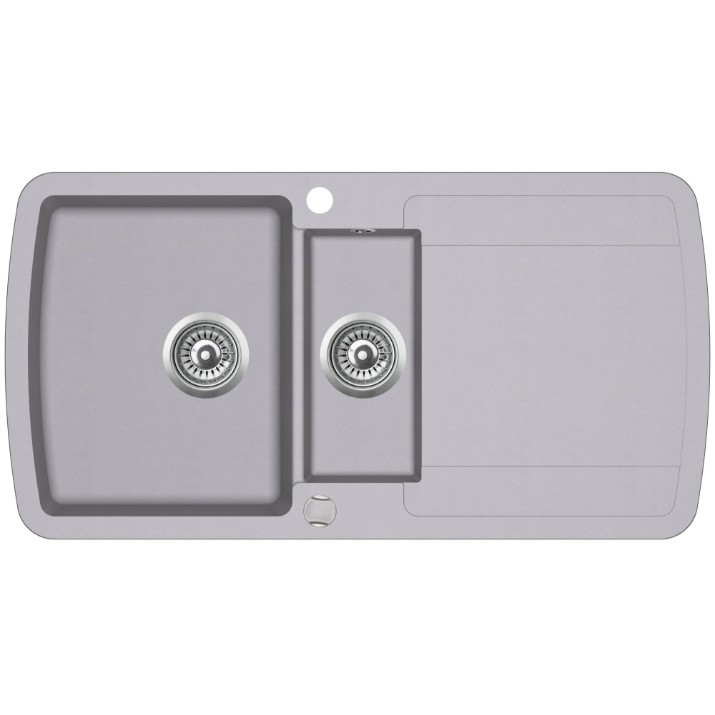 Кухонная мойка Aquasanita Helika Lira SQL151 Alumetallic