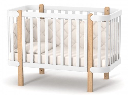 Pătuţ Veres VR 05.3.1.21.15 LD5 Monaco White\Beech