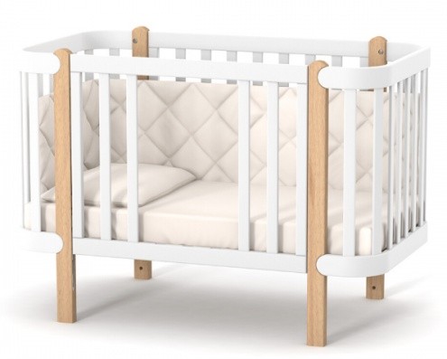 Pătuţ Veres VR 05.3.1.21.15 LD5 Monaco White\Beech