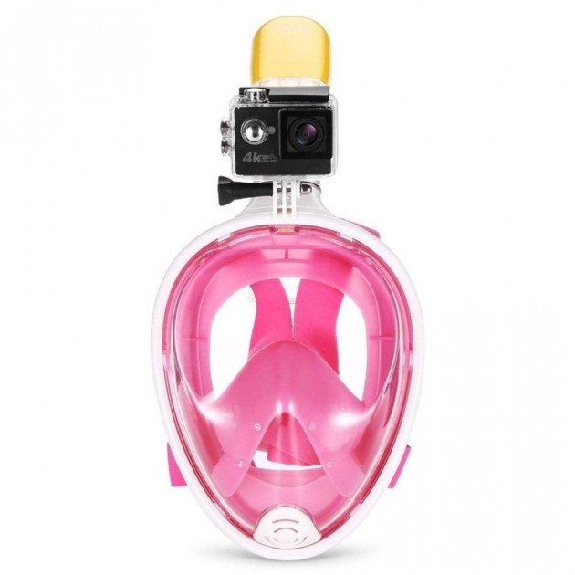 Маска для ныряния Aqua S/M White/Pink M2068G