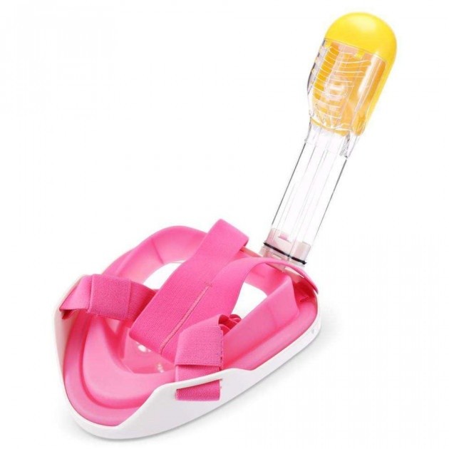 Маска для ныряния Aqua S/M White/Pink M2068G