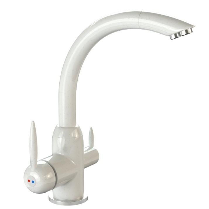 Смеситель для кухни Marrbaxx G011/Q1 White Ice