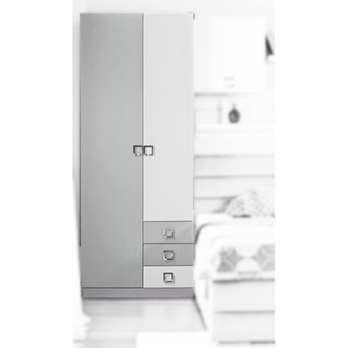 Детский шкаф Ambianta Amigo 2D 0.9m Gray