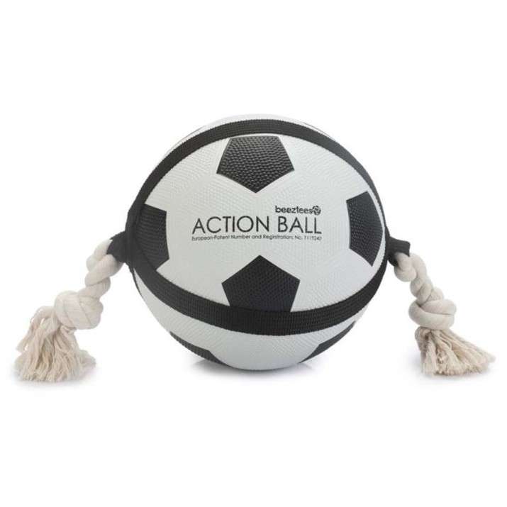 Jucărie pentru câini Beeztees Action Ball with Rope (626712)