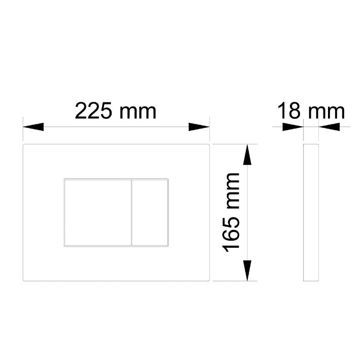 Кнопка смыва Visam Efes (220-001)