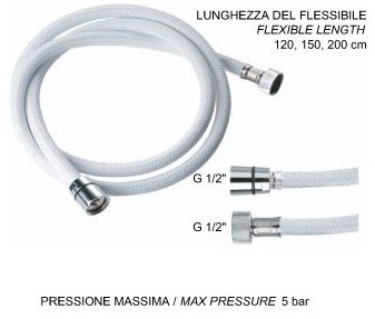 Душевой шланг Remer 332CNNB150