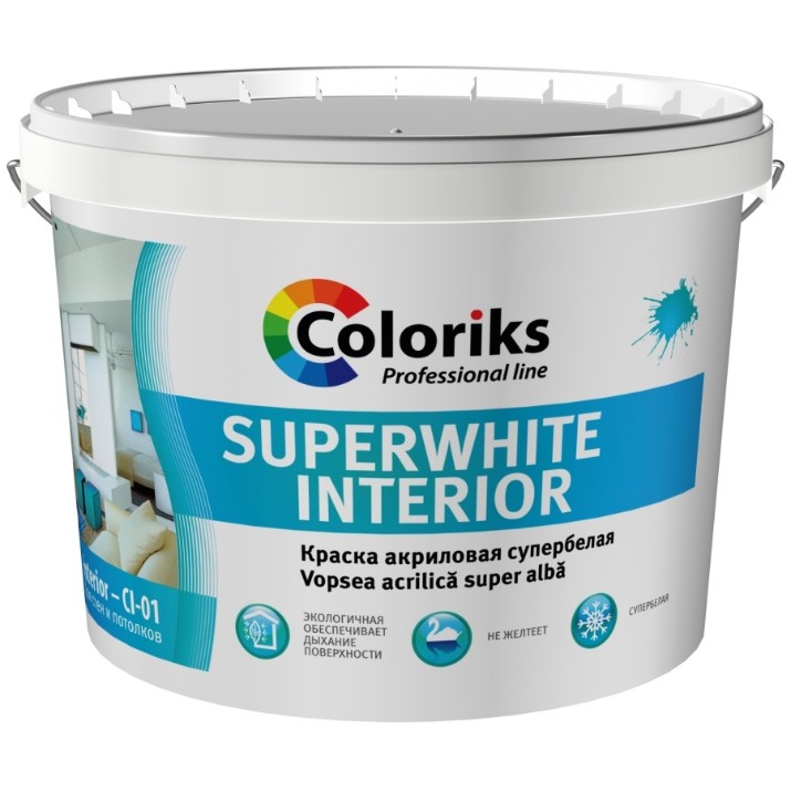Краска Coloriks SuperWhite 7kg (CG400170)