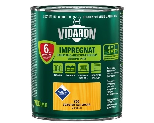 Пропитка для дерева Vidaron V02 0.7L