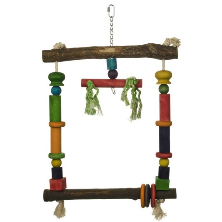 Jucărie pentru păsări Beeztees Wooden Swing (5522)