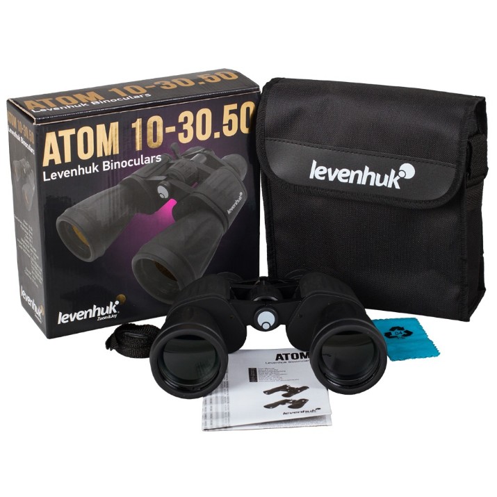 Бинокль Levenhuk Atom 10-30x50 