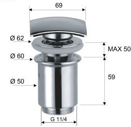 Ventil pentru lavoare Remer 905SCC114