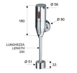 Смывное устройство для писсуара Remer Sensor SE33