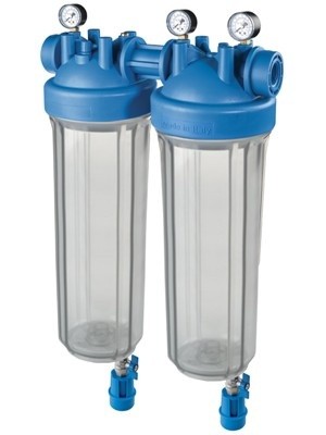 Carcasă pentru filtru Atlas Filtri DP 20 BB duo Big S M Transparent 1