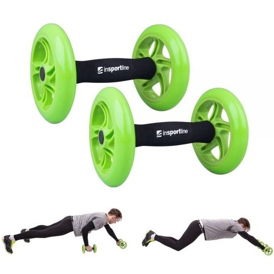 Roată pentru abdomene Insportline AB Roller Double 2pcs (13474)