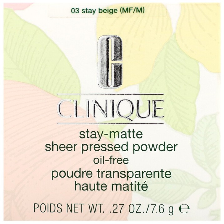 Pudra pentru față Clinique Stay-Matte Sheer Pressed Powder 03 Beige 7.6g