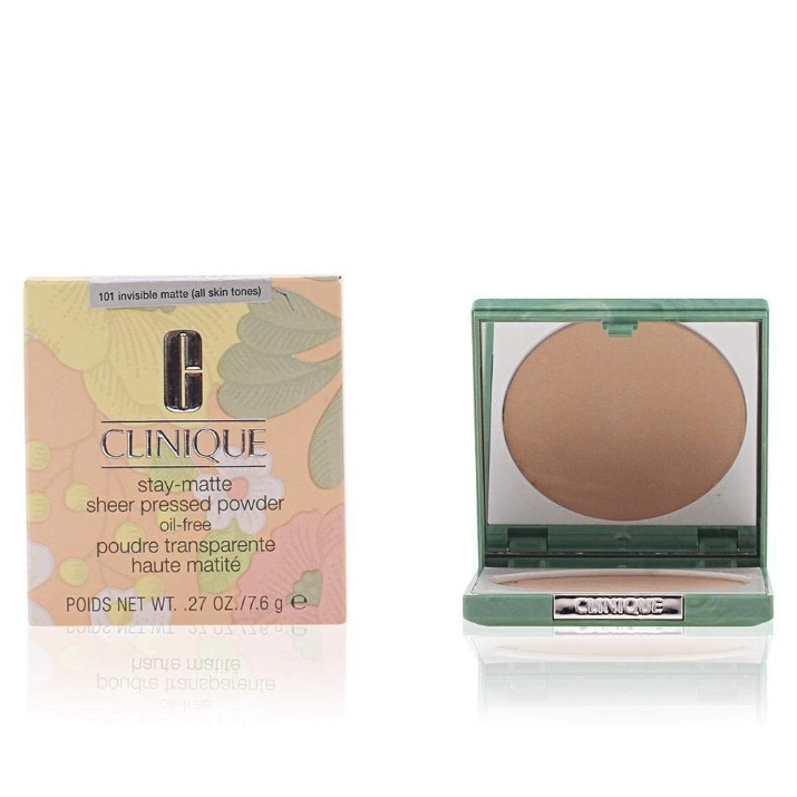Pudra pentru față Clinique Stay-Matte Sheer Pressed Powder 101 Invisible Matte 7.6g