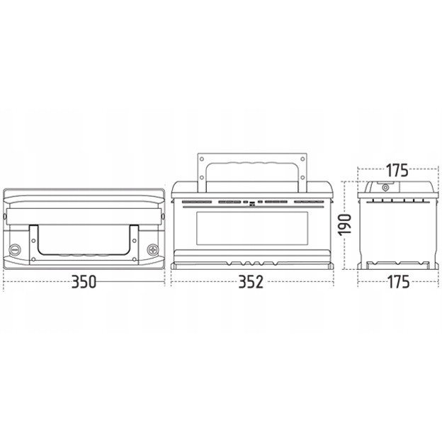 Acumulatoar auto Sznajder Carbon EFB 100 Ah (+left) 600 47