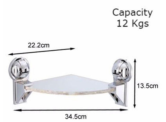 Полка Feca P Acrylic\Chromium (426211-9011)
