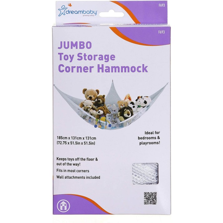 Гамак-уголок для хранения игрушек DreamBaby Jumbo Toy Storage Corner Hammock (F693) 