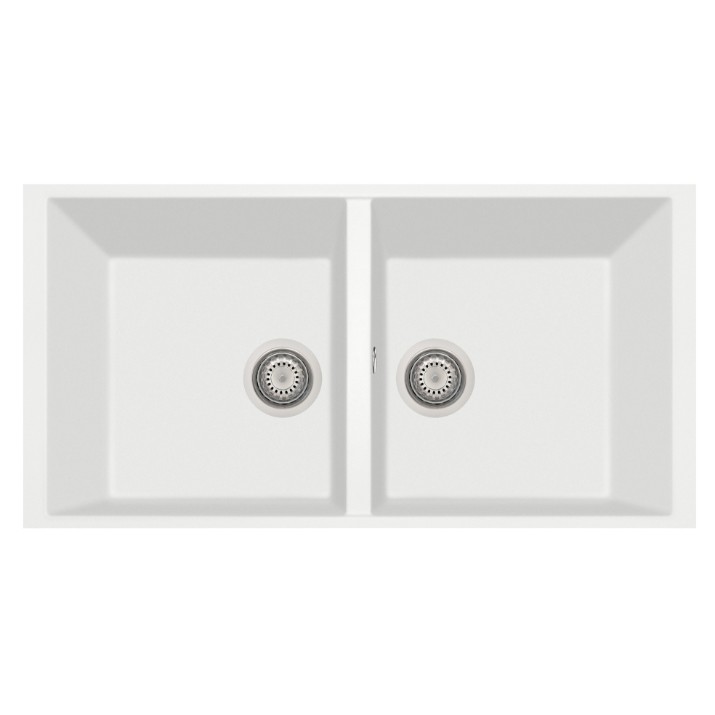 Кухонная мойка Plados Elegance AM8620ST NS N1 Pure White