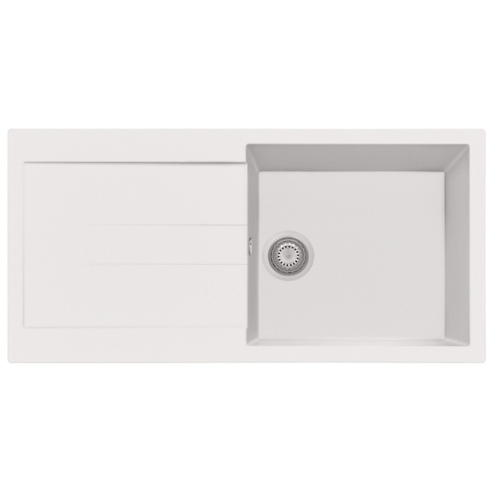 Chiuvetă de bucătărie Plados Elegance AM9910 NS N1 Pure White