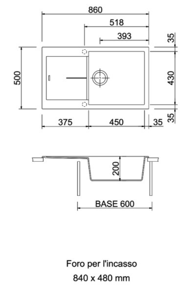 Chiuvetă de bucătărie Plados Infinity NF8610 UM44 Black
