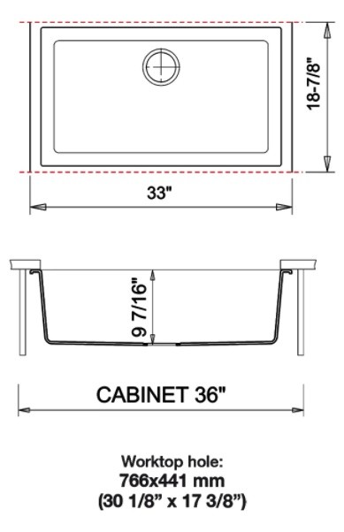 Chiuvetă de bucătărie Plados One ON8410ST UM41 Aluminium