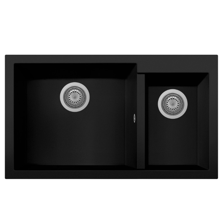 Кухонная мойка Plados One ON8620ST NS N6 Deep Black