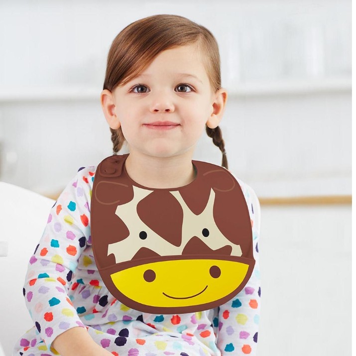 Слюнявчик Skip Hop Fold & Go Zoo Giraffe (9I415410)