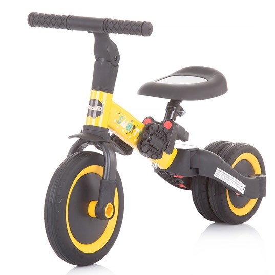 Bicicletă copii Chipolino Smarty 2in1 Yellow (TRKSM0202YE)