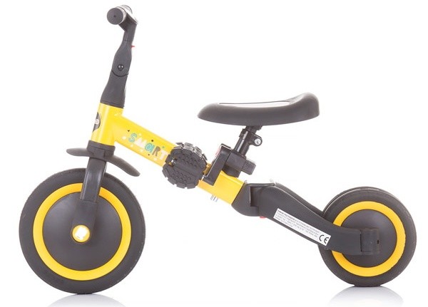 Bicicletă copii Chipolino Smarty 2in1 Yellow (TRKSM0202YE)